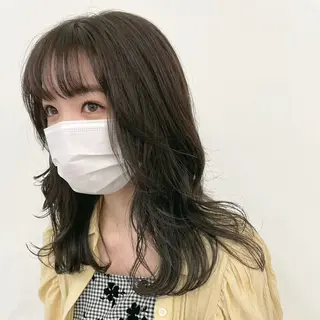 セミロング カラー 🌜韓国/艶髪/縮毛 /kokoro🌛のヘアスタイル