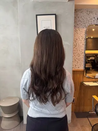 カラー La fith hair charme 渋谷店【ラフィス ヘアー シャルム】所属・🤎艶カラー/縮毛/ クルミ🤎のヘアスタイル