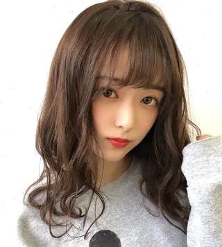 セミロング カラー 池袋髪質改善 タニグチのヘアスタイル