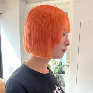 ショート カラー ヘアアレンジ 🧨ブリーチー×ボブ レイヤー💎じゅえるのヘアスタイル