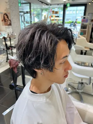 カラー メンズ NYNY姫路本店 メンズパーマ藤川時也のヘアスタイル