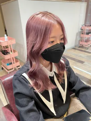 セミロング カラー ひなた 艶カラー/渋谷のヘアスタイル