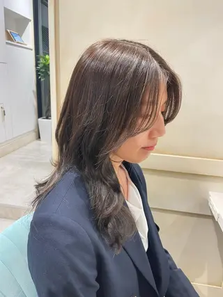 ロング カラー 🌷ピンク/韓国風 暖色カラー ゆい🌷のヘアスタイル