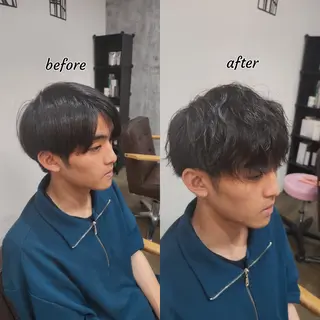 パーマ 🫟メンズパーマ地域 最安値🫟✂藤原のヘアスタイル