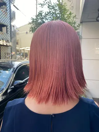 ミディアム カラー 西田辺/ タカスナオヤのヘアスタイル