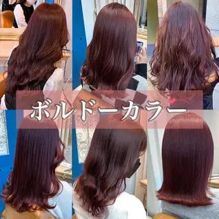 ミディアム カラー ブリーチなし/暖色/ 透明感/ririkaのヘアスタイル