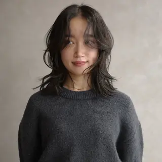 セミロング arisa/暖色 /伏見/レイヤーのヘアスタイル