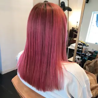 セミロング カラー h a k u 大倉 卓人のヘアスタイル