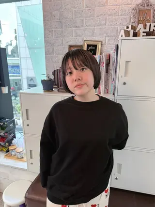 ショート カラー ウルフレイヤー エクステ/kokiのヘアスタイル