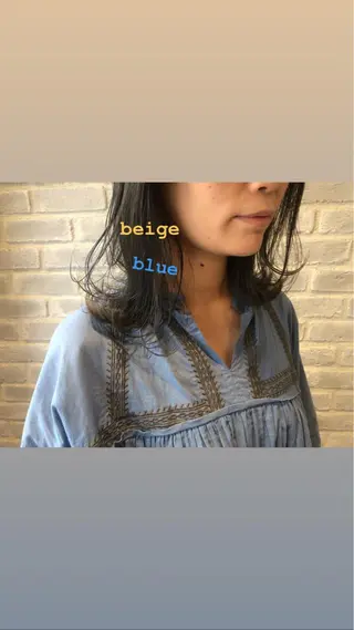 セミロング カラー パーマ ヘアアレンジ メンズ キッズ ネイル マツエク・マツパ 藤井 菜緒のヘアスタイル