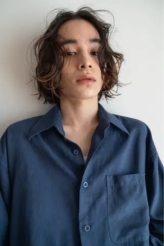 カラー メンズ anri🤍🎀 艶カラーのヘアスタイル