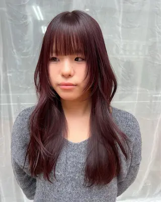 ロング カラー le'a所属・谷町/Le'a /竹原しおなのヘアスタイル