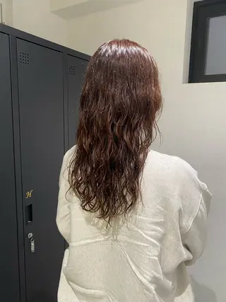 ロング 🖤🌀くるくる パーマ🌀🖤ayaのヘアスタイル