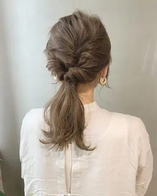 セミロング カラー パーマ ヘアアレンジ メンズ キッズ ネイル マツエク・マツパ SALOWIN梅田茶屋町店所属・ウルフレイヤーカット /チヒロのヘアスタイル