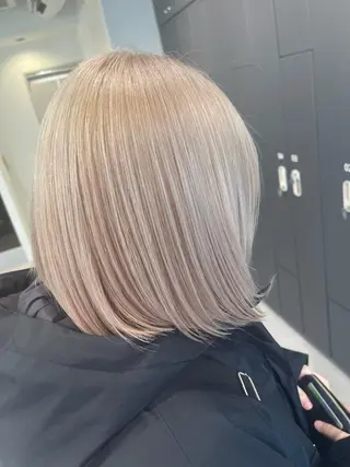 ミディアム カラー ボブ指名No.1 🌼chidaのヘアスタイル