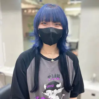 ミディアム カラー ヘアアレンジ ヘアセット/エクステ cocoro🐹🎀のヘアスタイル