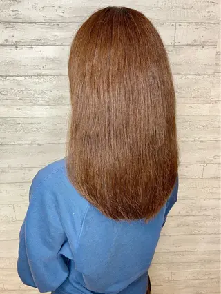 セミロング カラー 小池 穂果/ 府中のヘアスタイル