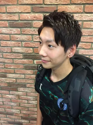 ショート カラー 赤坂barber 古澤慶一郎【モテ髪】のヘアスタイル