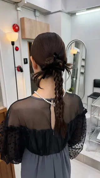 セミロング ヘアアレンジ MIES amane(アマネ)のヘアスタイル