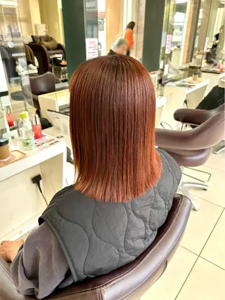 ミディアム Happiness王寺所属・髪質改善カラー 🫧萩原のヘアスタイル