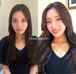 ロング カラー ヘアアレンジ 🤍layer🤍 リナのヘアスタイル