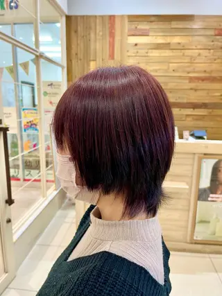ショート カラー ヘアアレンジ 裾カラー/Aya🥀のヘアスタイル