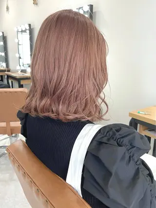 セミロング カラー 🧸ミルクティー🧸 kousei🧸のヘアスタイル