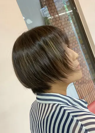 ショート カラー メンズ au美容室所属・au栄矢場町 水素髪質改善Tのヘアスタイル