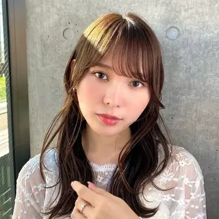 ロング カラー SALOWIN原宿AROA店所属・顔まわり神カット✂︎ 齋藤雄大【表参道】のヘアスタイル