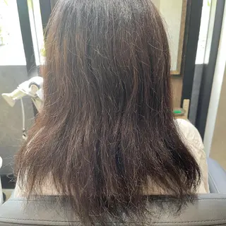 ミディアム パーマ ダブルカラー /まつ毛パーマ🎀のヘアスタイル