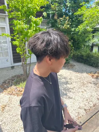 パーマ メンズ 篠田 翔太のヘアスタイル