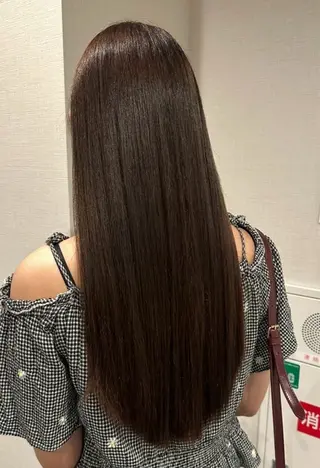 ロング 藤本渚杜/メンズ カット/艶カラーのヘアスタイル