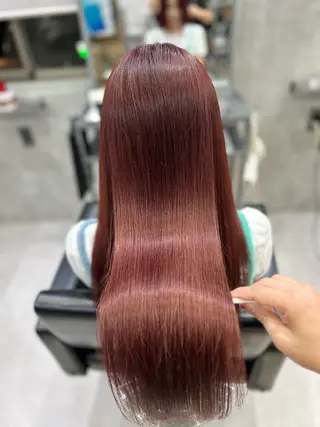 ロング カラー ヘアアレンジ VIM hairおもろまち店のヘアスタイル