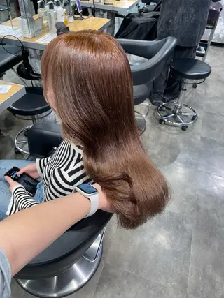 カラー 🤍ベージュ/透明感 韓国ヘア/まりん🤍のヘアスタイル