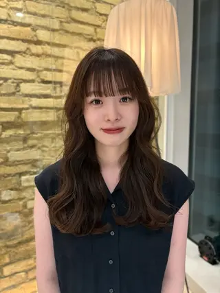 ロング hair make BEHIVE ichibancho AVEDA所属・渡邉  日向子 🌙レイヤー・パーマのヘアスタイル