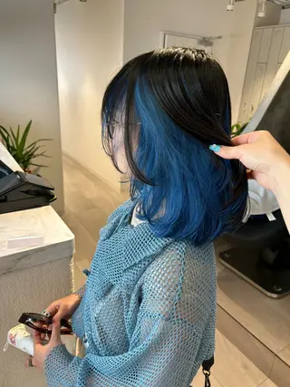 ミディアム ior北千住【イオール】所属・YU(ハイトーン/ ブリーチカラー)のヘアスタイル