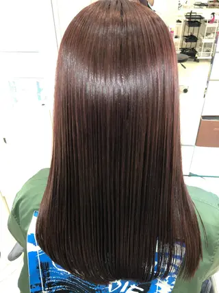 ロング カラー 縮毛矯正/髪質改善/ ブリーチ/東陽町✨のヘアスタイル