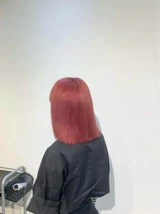 ミディアム カラー 縮毛矯正とレイヤー /杉村凜汰郎のヘアスタイル