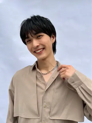 メンズ 吉沢遣人/レイヤー 艶カラー/パーマのヘアスタイル