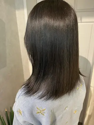 セミロング 髪質改善&艶カラー/ ほんだあみ (♡)のヘアスタイル