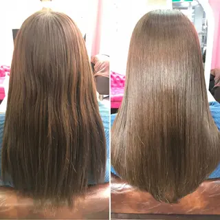 ロング カラー パーマ ルミナスヘアー-LUMINOUS HAIR -所属・悩める癖毛の救世主✨ 🫧あべタクヤ🫧のヘアスタイル