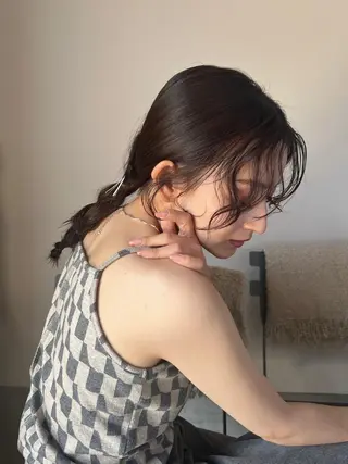 カラー ヘアアレンジ MINX The pass所属・透明感ケアカラー/ レイヤー/ryokaのヘアスタイル