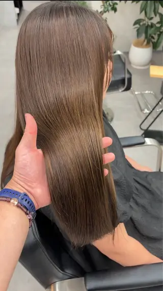 ロング カラー パーマ qumu 横浜所属・神永🌿ショート/ ボブ/髪質改善/横浜のヘアスタイル