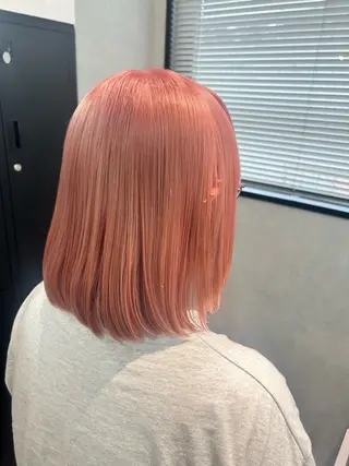 ミディアム エクステ/心斎橋/ ハイトーン/ミサキのヘアスタイル