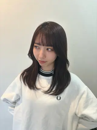 セミロング terrace所属・arakawa yuaのヘアスタイル