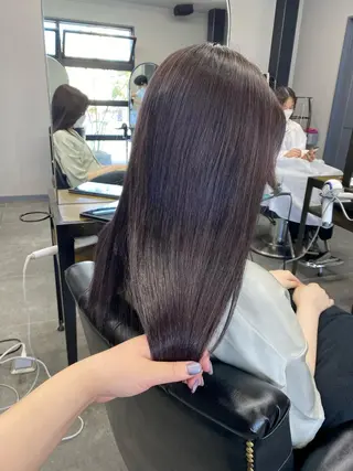 ロング maco 艶感ハイトーン🦋のヘアスタイル