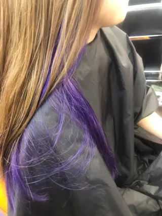 セミロング カラー 桧山 真のヘアスタイル