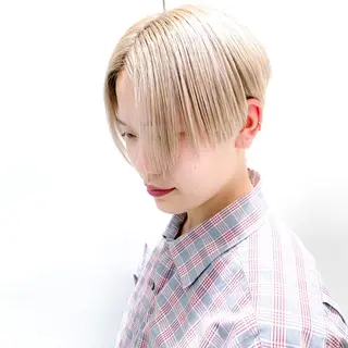 ショート 🍀ケアブリーチ カラー🍀坂井のヘアスタイル