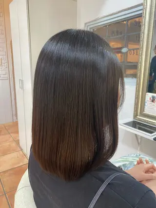セミロング 髪質改善美容室bokuno3号店所属・MAYU🩶土浦/ 髪質改善/矯正のヘアスタイル