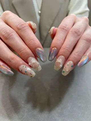 ロング colorer suuuのネイルデザイン